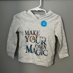 NWT - long sleeve hooded tee - 18M